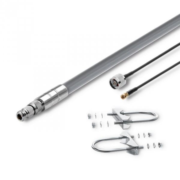 OUTLET: Zestaw antena LoRa Qoltec 5.8 dBi + kabel zasilający - OTW OPAK