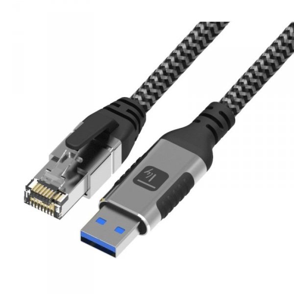Kabel sieciowy Techly USB-A na Gigabit Ethernet RJ45 1m