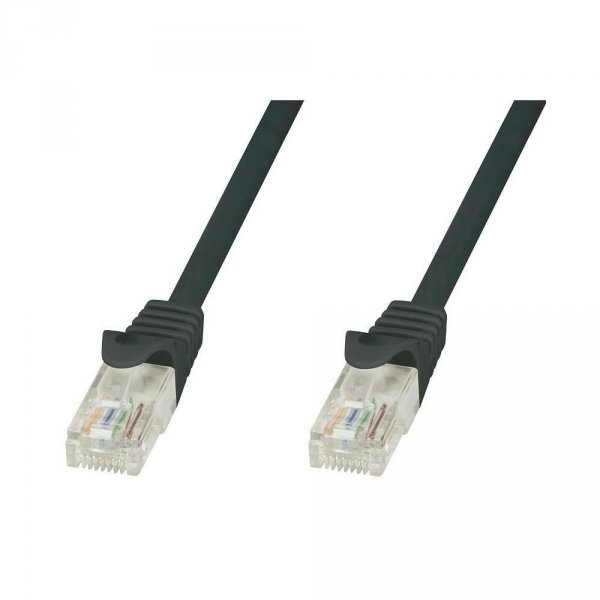 PatchCord Techly Cat.5e UTP CCA 1m czarny