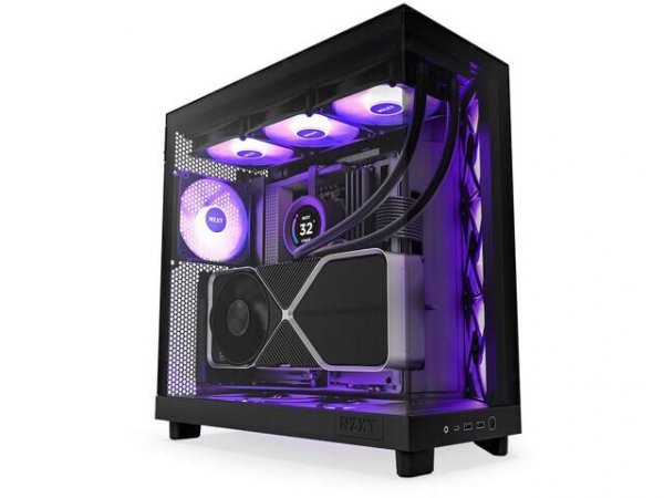 OUTLET: Obudowa NZXT H6 Flow RGB Midi Tower czarna z oknem - USZ OPAK
