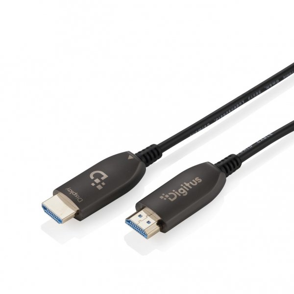 Kabel DIGITUS połączeniowy hybrydowy HDMI AOC HDMI-A męski-męski HDMI 2.1 UHD-2 8K@60Hz 48Gbps HDR, eARC, HDCP 2.2, CEC 70m