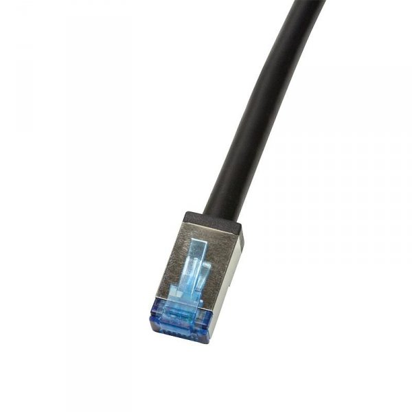 Patchcord LogiLink CQ7093S Cat.6A S/FTP PVC+PE 10m czarny