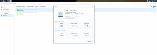 Synology Serwer plików NAS DS225+ 10GB RAM + 2x8TB HDD