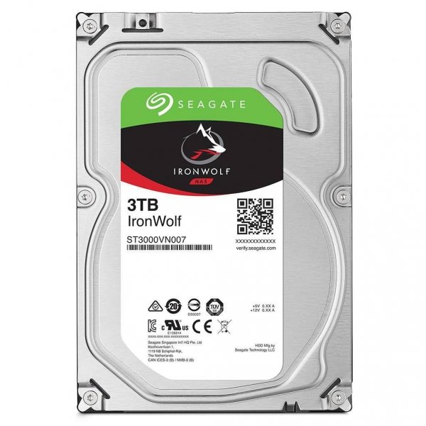 Dysk SEAGATE IronWolf™ ST3000VN007 3TB 3,5&amp;quot; 5900 64MB SATA III NAS