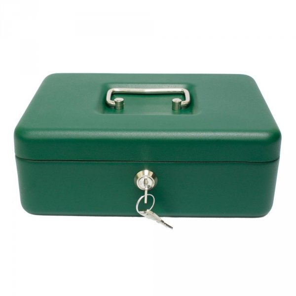 Kasetka na pieniądze zielona 250x180x90 Verotech 21533AS_GREEN
