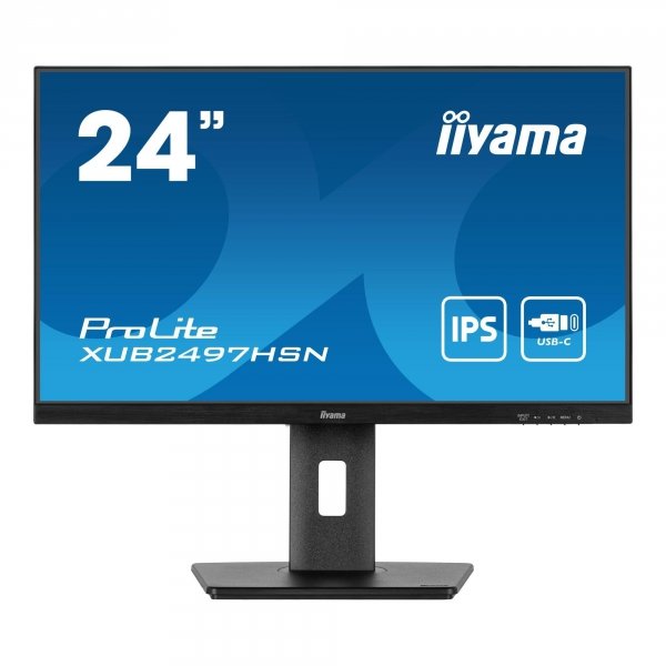 Monitor iiyama 23,8&amp;quot; ProLite XUB2497HSN-B1 IPS FHD 100Hz HDMI 2xDP HUB RJ-45 głośniki