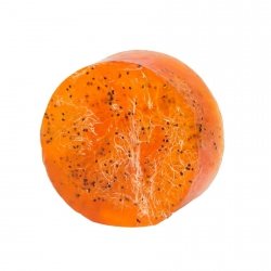 MYDŁO GLICERYNOWE Z GĄBKĄ LOOFAH - pomarańcza z chilii