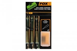 CAC755 FOX EDGES™ 50LB CAMO LEADCORE KWIK CHANGE HELI RIGS