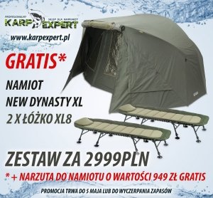 ZESTAW Namiot New Dynasty XL + 2x Łóżko XL