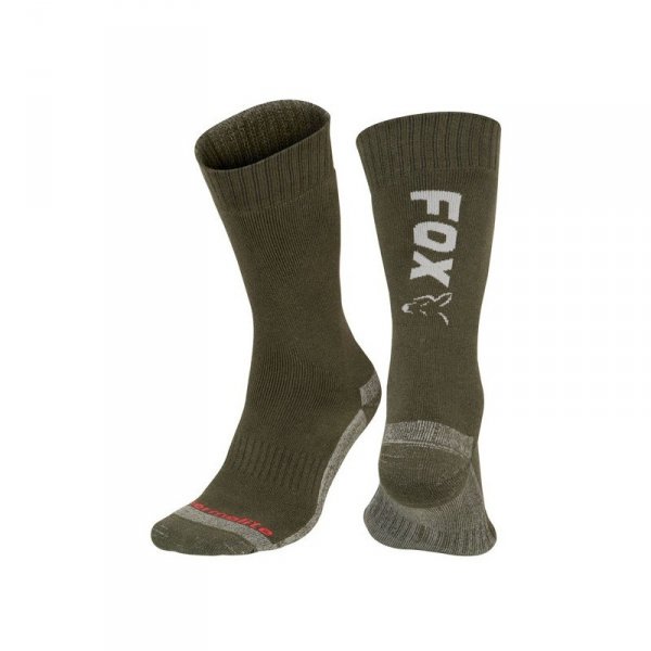 CFW118 Fox Collection Socks 40-43 Green/Silver 