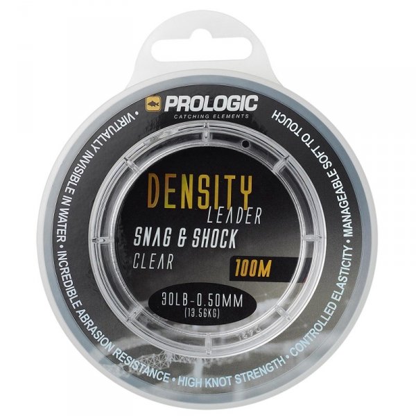 72699 PROLOGIC Strzałówka Density Snag &amp; Shock Leader 100m 0.50mm 13.60kg 30lbs 