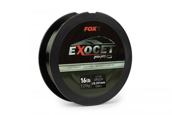 CML187 Fox Exocet Pro Mono 0.331mm 16lbs / 7.27kgs 1000m