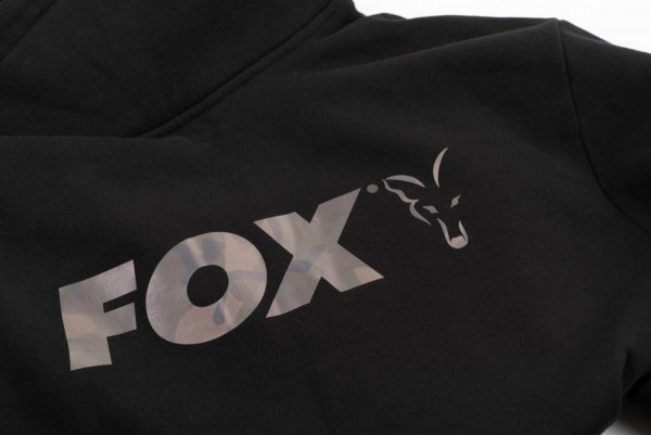 CFX078 FOX BLUZA BLACK/CAMO HIGH NECK XXXL