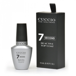 Top nabłyszczający szybkoschnący 7 sekund - Cuccio Super 7 seconds Top Coat 15ml (do lakierów klasycznych)