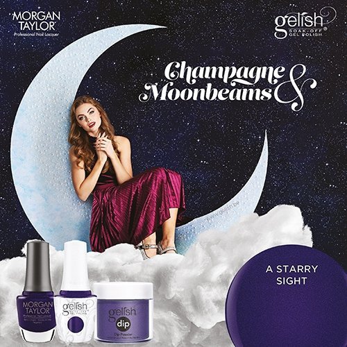 Puder do manicure tytanowy - GELISH DIP LET A STARRY SIGHT 23g (1610368) 