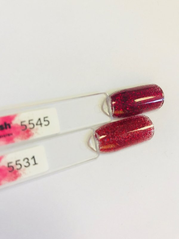 Puder do manicure tytanowy - Cuccio dio 14G - Dark Red Glitter (5545) 14 G 