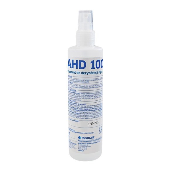 Płyn do dezynfekcji rąk i skóry na bazie alkoholu AHD 1000 - 250m - wyrób medyczny