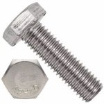 Śruby M16x40 nierdzewne A2 DIN 933  - 10 szt