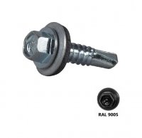 Wkręt samowiercący IMPAX 4,8X19 + EPDM - 250szt RAL 9005