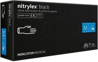 Rękawice nitrylowe diagnostyczne nitrylex black roz. M 100szt. 