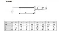 Nit zrywalny 3x8 AL/ST ISO 15977 - 1kg
