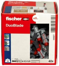 FISCHER DUOBLADE 545677 kołek do płyt g-k - 40 szt