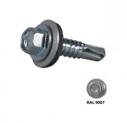 Wkręt samowiercący IMPAX 5,5X25 + EPDM - 250szt RAL 9007