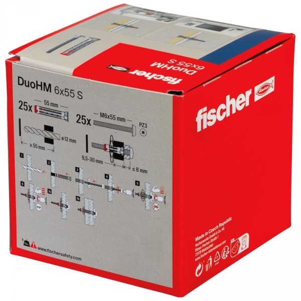 FISCHER 572922 kołek DuoHM 6x55 S   - 25 szt