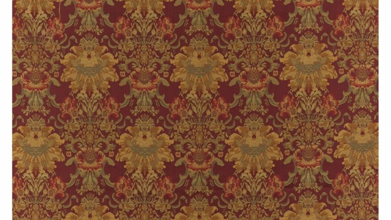IRYS MEDALION BORDO -  tkanina obiciowa