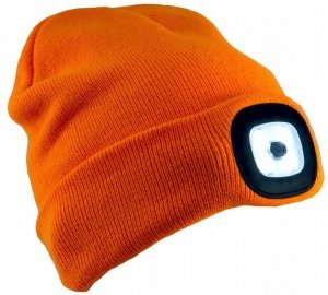 CZAPKA ROBOCZA ZIMOWA Z LATARKĄ