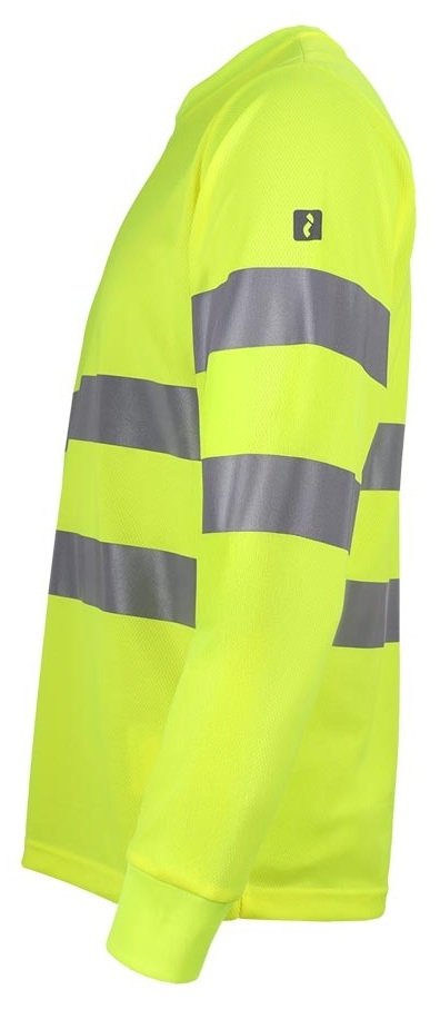 T-SHIRT OSTRZEGAWCZY Z DŁUGIM RĘKAWEM FLUO