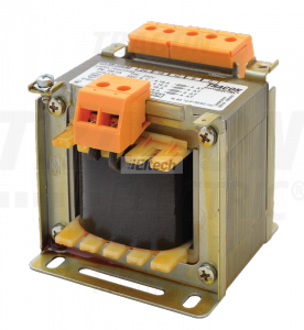 Zwykły transformator jednofazowy 230V / 6-12-18-24V, max.100VA TVTR-100-B