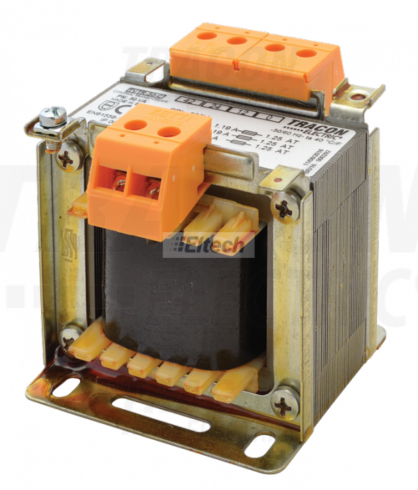 Zwykły transformator jednofazowy 230V / 24-42-110V, max.50VA TVTR-50-D
