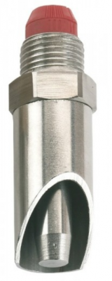 Poidło smoczkowe ze stali nierdzewnej, gruby trzpień, 1/2 - 1/2, 61 mm 