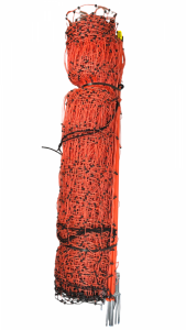 Siatka elektryczna dla drobiu, 50 m, 112 cm, podw. szpic, pomarańczowa 