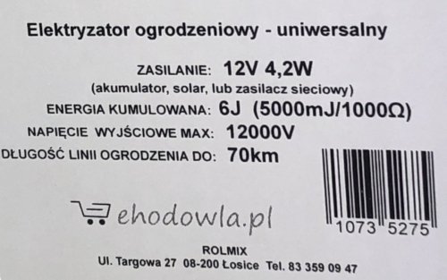 Elektryzator FORCE 6J