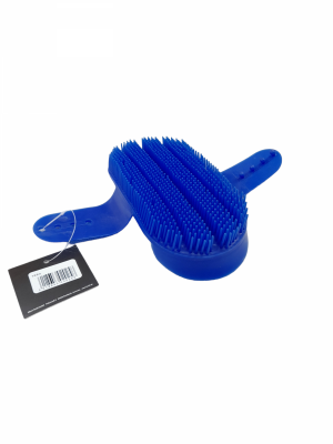 Zgrzebło iglak regulowane plastikowe niebieskie