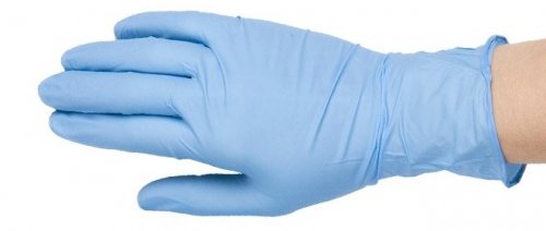 Rękawiczki nitrylowe niebieskie - XL
