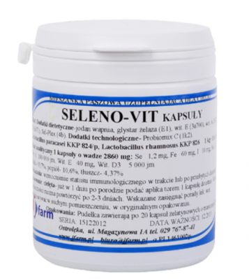 Seleno-Vit 20szt / 3300mg - kapsułki wzmacniające odporność cieląt