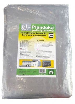 Plandeka srebrna CA, 3 x 5 m, 120g