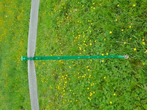 Palik 105 cm poj. stopka zielony