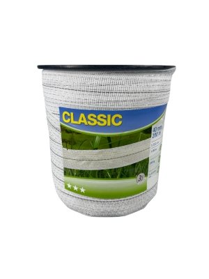 Taśma ogrodzeniowa CLASSIC 200m x 40mm biała
