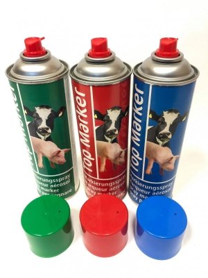 Spray do znakowania zwierząt, TopMarker 500ml, zielony