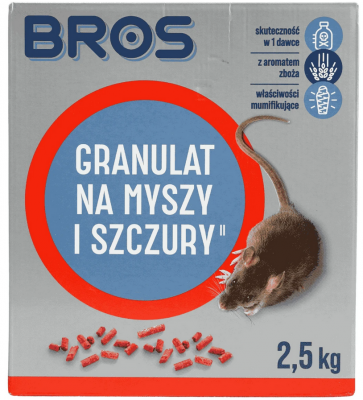 Bros Granulat na myszy i szczury 2,5kg 