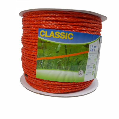  Linka CLASSIC 500m, 6mm, 6x0,20mm Inox, lina pomarańczowa