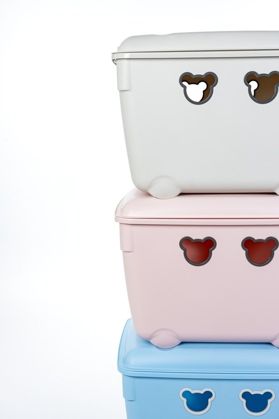 Pojemnik na zabawki Bear 40L beż