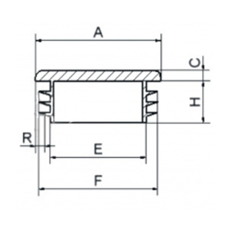 Zaślepka kwadratowa 140x140mm - 1szt.