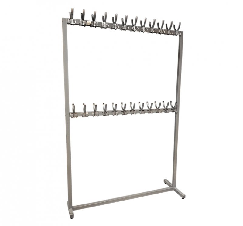 Stojaki szatniowe dwupoziomowe 5 szt. –  480 uchwytów 