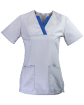Bluza w serek krótki rękaw