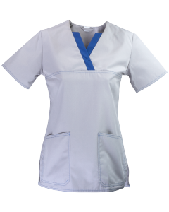 Bluza w serek krótki rękaw